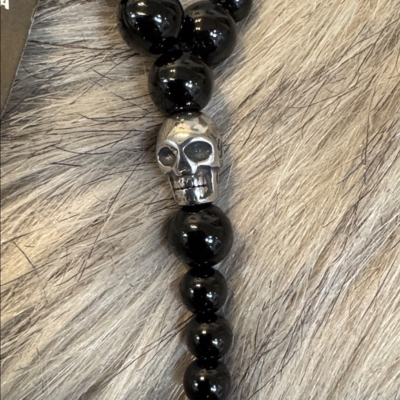 Jean Claude Black Beaded Necklace - Picture 6 of 8